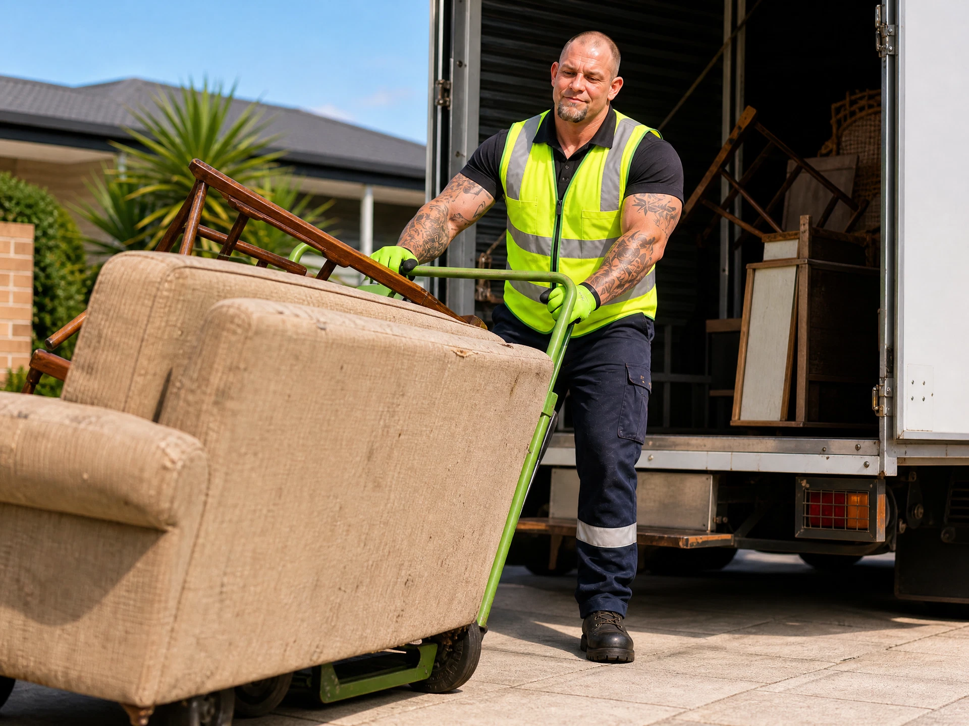 Real Jake moving old furniture in ripley for Ripley rubbish removal