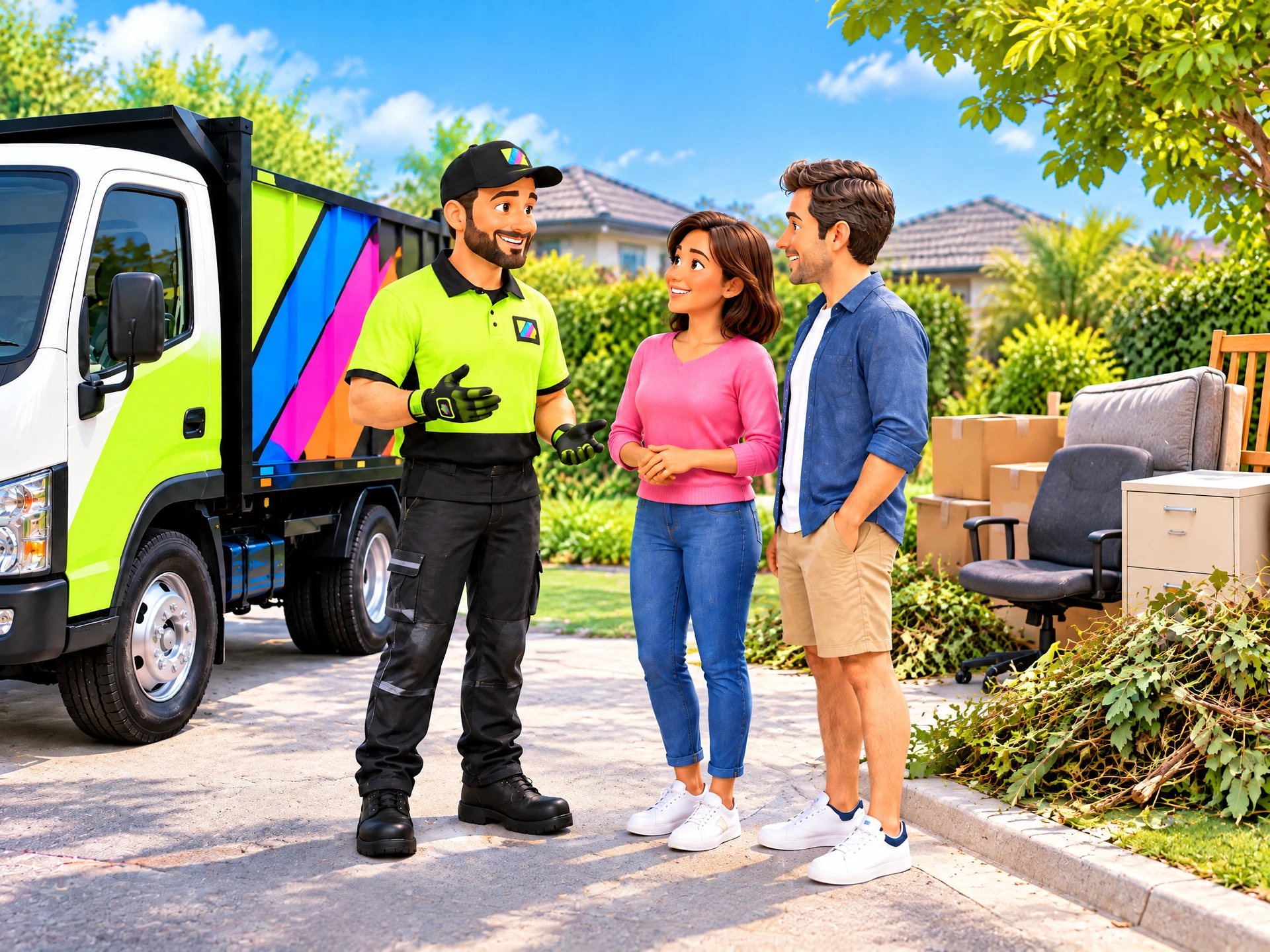Jake discussing garden and commercial rubbish removal advice for Rubbish News: Household Rubbish Removal in Ipswich: A Simple Preparation Checklist