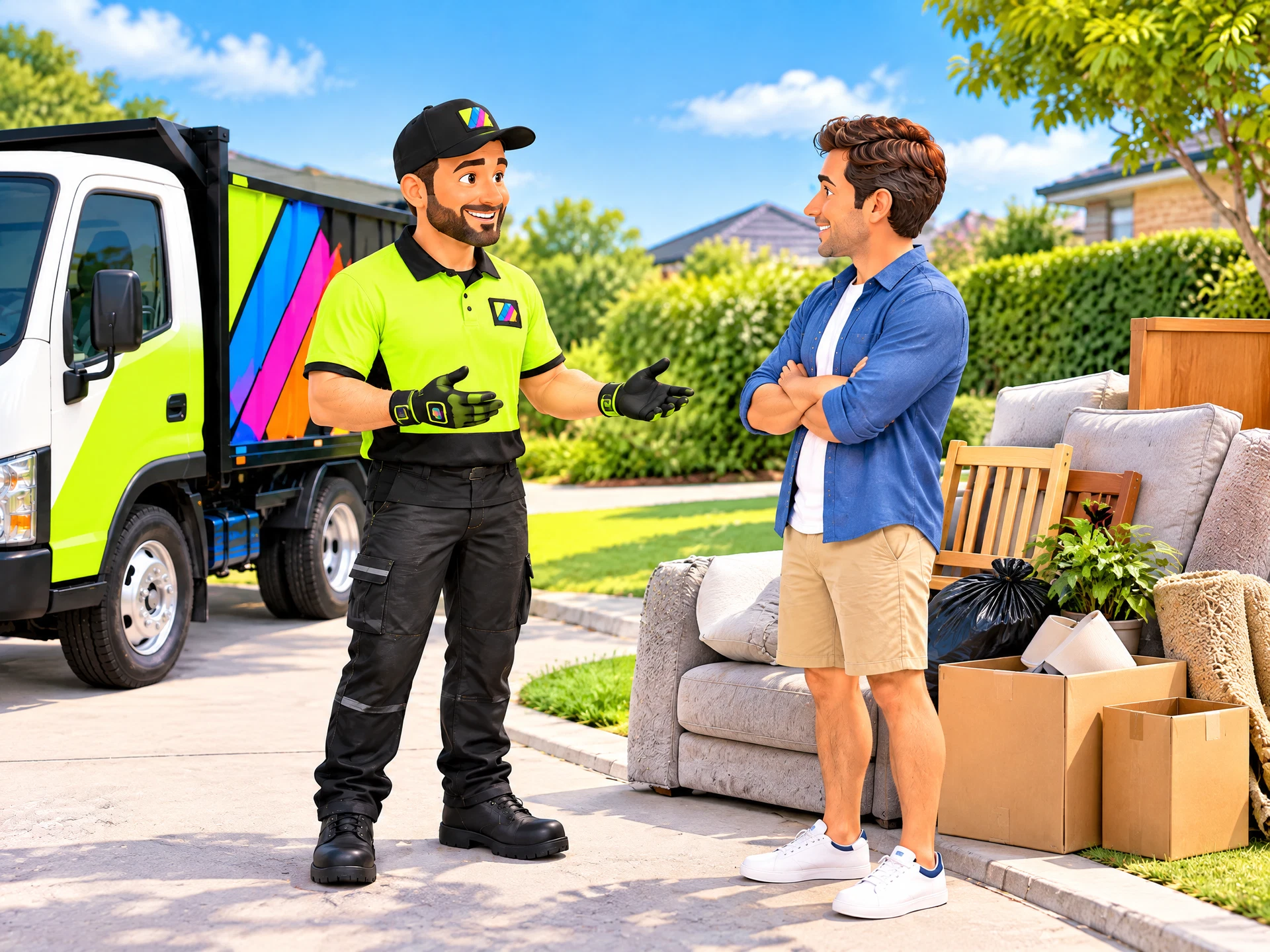 Jake discussing household rubbish removal advice for Rubbish News: Rubbish Removal Ipswich: What to Include in a Quote Request