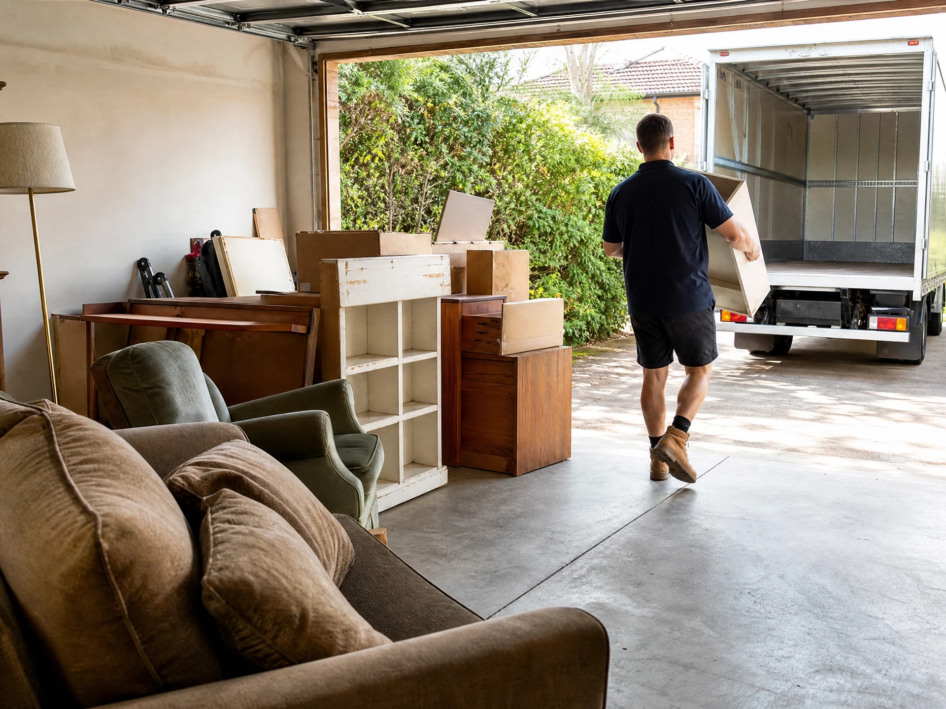 furniture and garage cleanout for Brisbane, Queensland rubbish removal