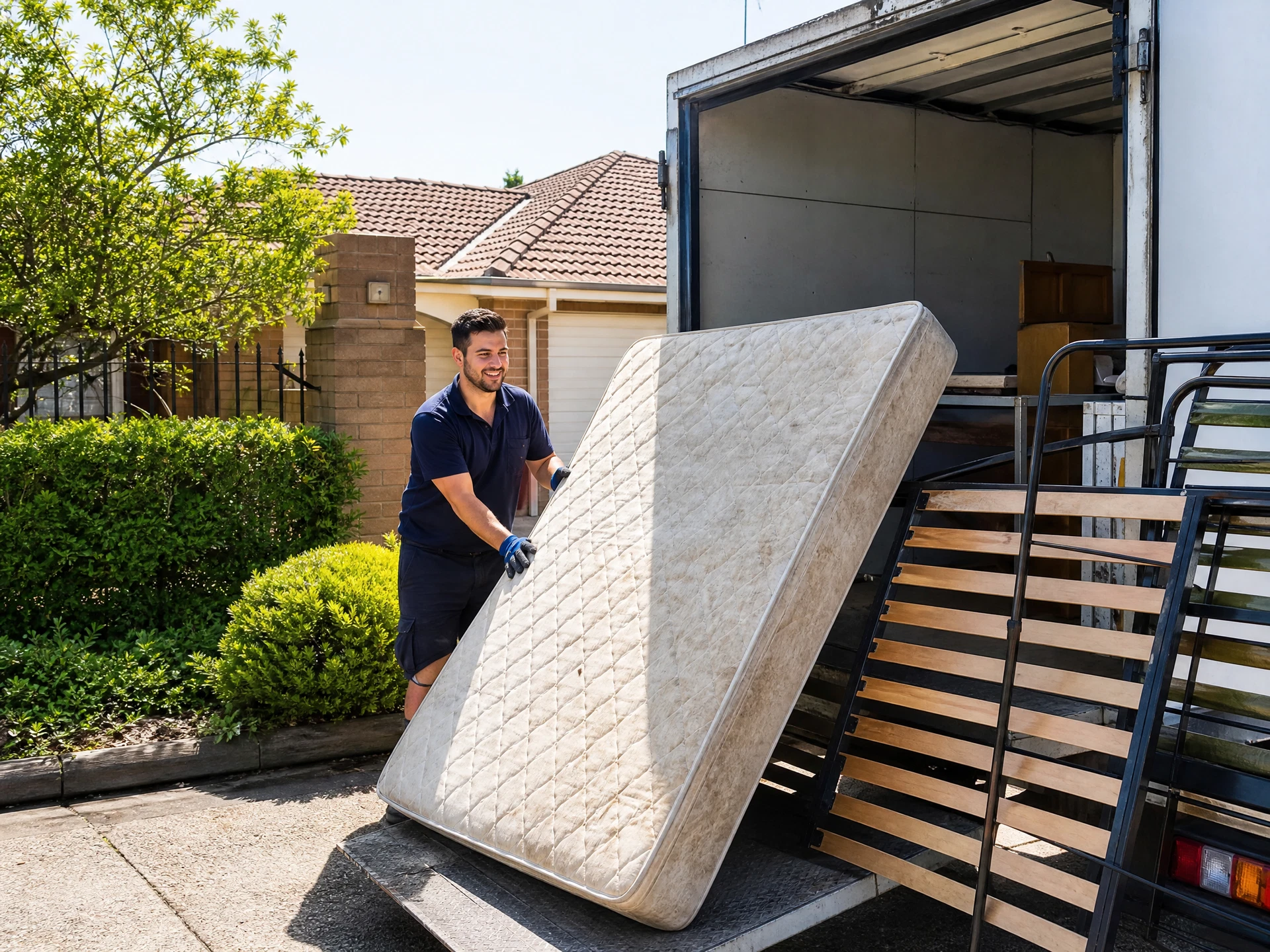mattress and bed-frame removal for Ipswich, Queensland rubbish removal